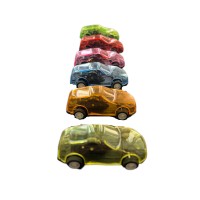 6-Pack Transparent Mini Pull Back Racing Cars Toy Set – Colorful Plastic Vehicles for Kids, 7cm, Assorted Colors, Die-Cast Look – Party Favors, Goodie Bag Toys, Gifts for Boys and Girls Ages 3+-Model number WDZ666